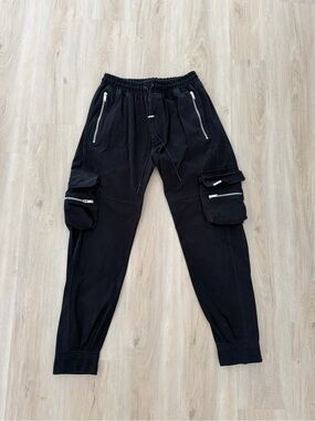 Represent Clo. Black Military Cargo Pants Size Large